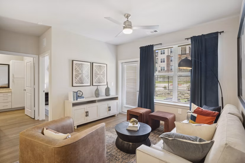 living room at Ascend at Pioneer Hill Apartments