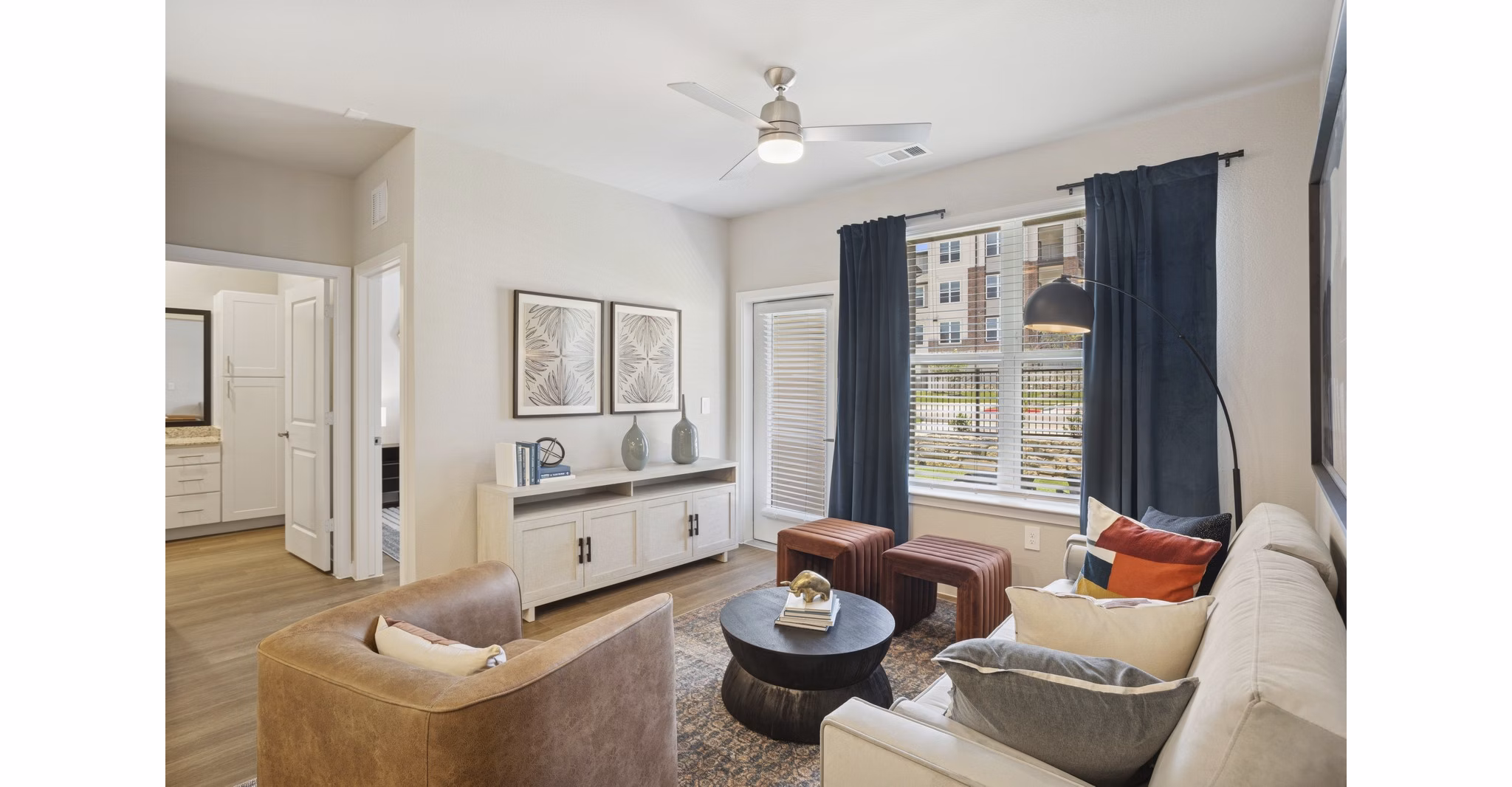living room at Ascend at Pioneer Hill Apartments