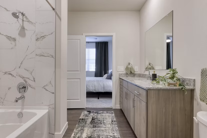 bathroom at Ascend on Potranco Apartments