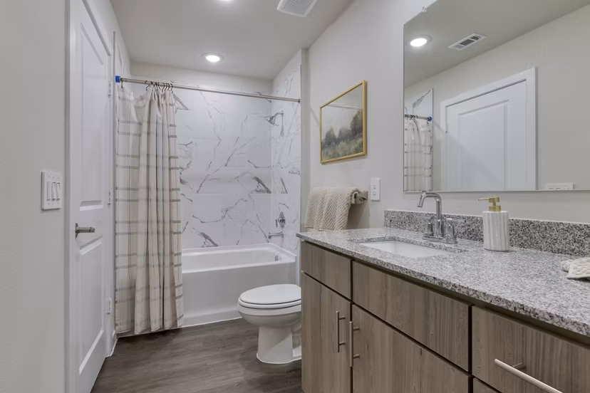 bathroom at Ascend on Potranco Apartments