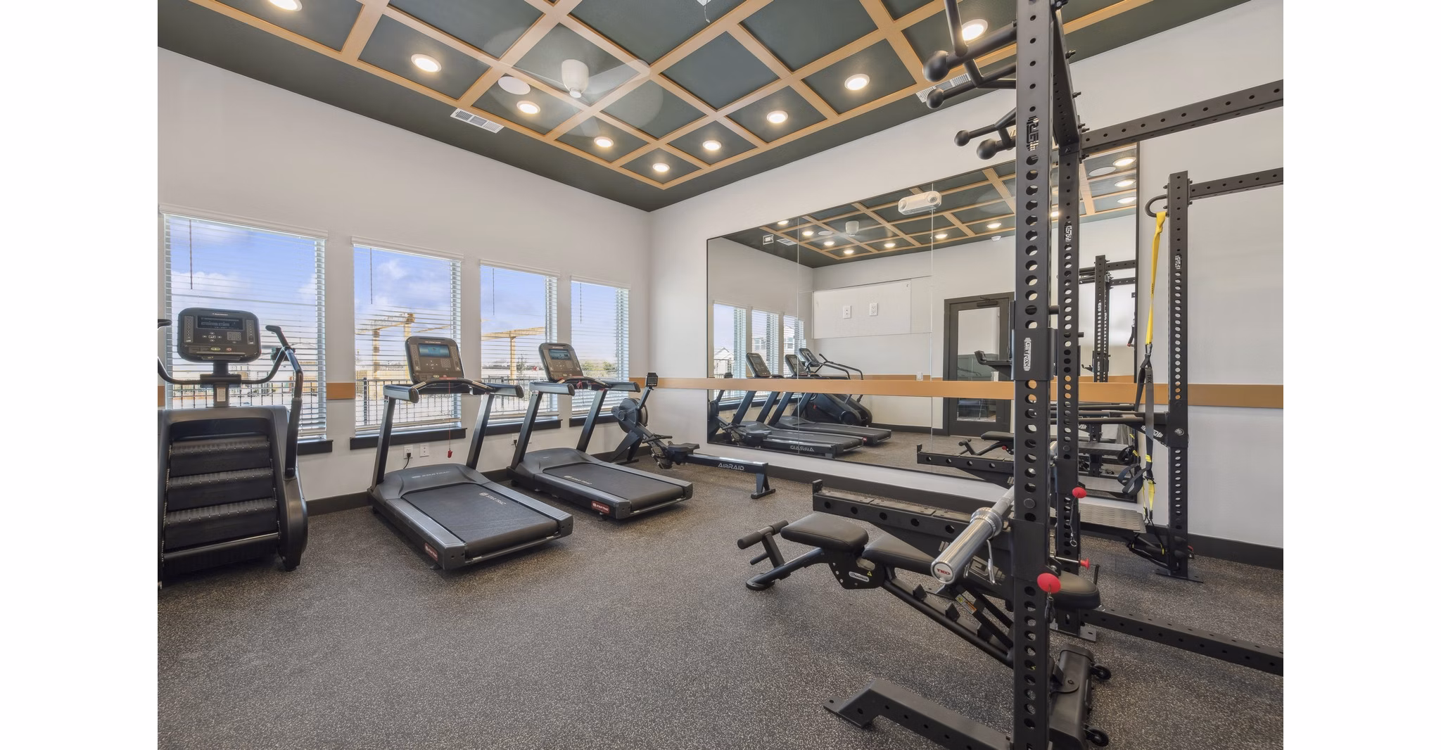 fitness center at Ascend on Potranco Apartments