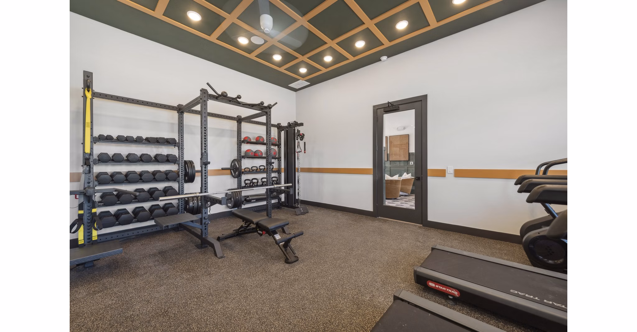 fitness center at Ascend on Potranco Apartments
