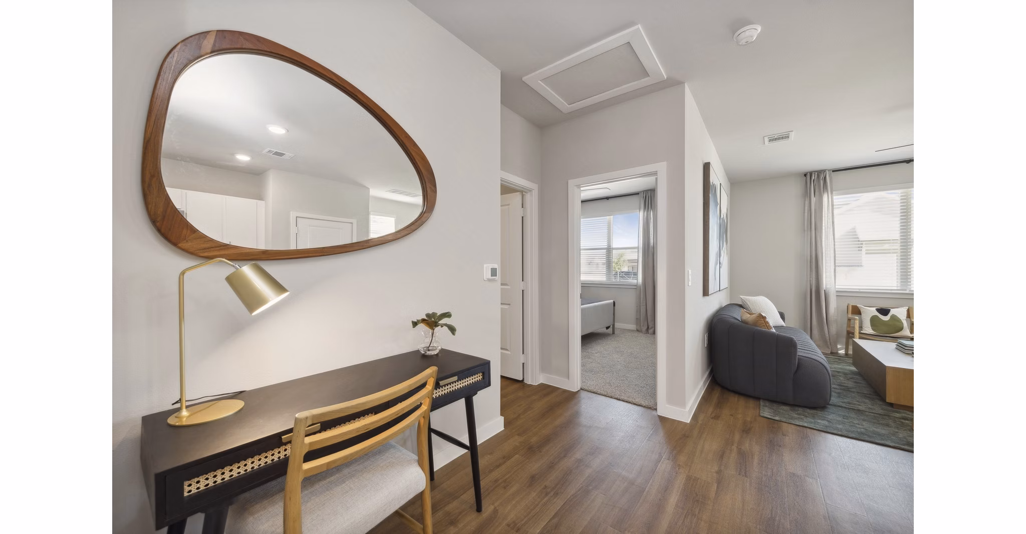 home office/living room at Ascend on Potranco Apartments