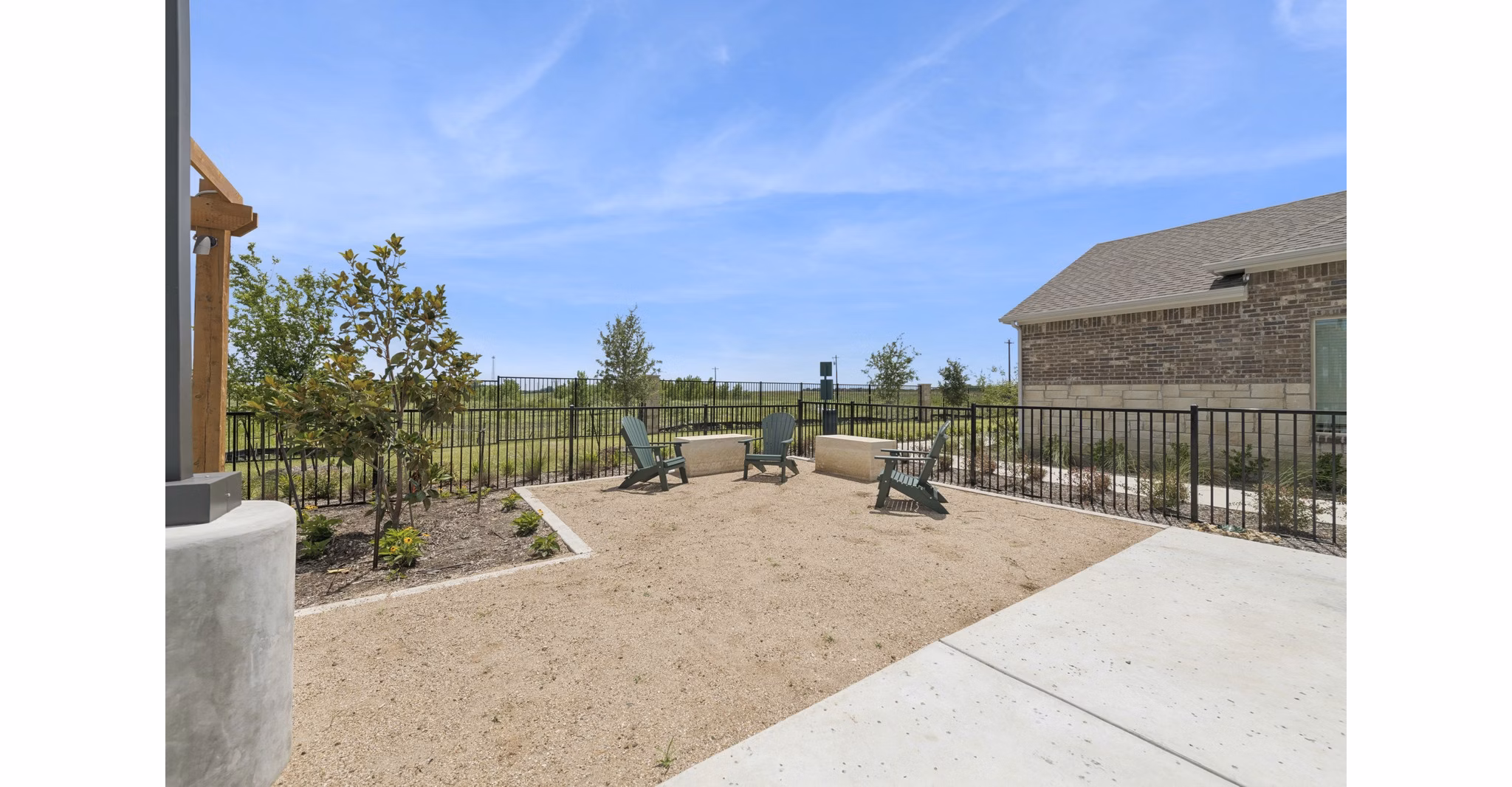 fire pit/patio at Ascend on Potranco Apartments