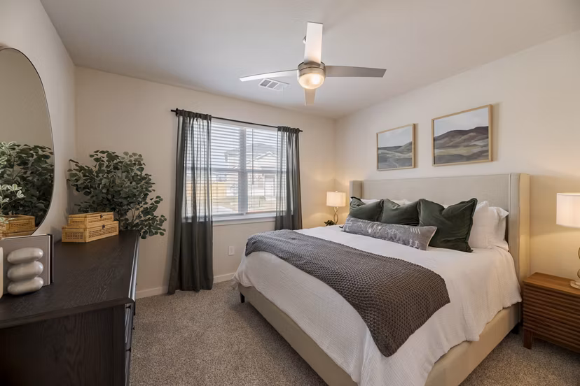 bedroom at Casitas at Elevon Apartments