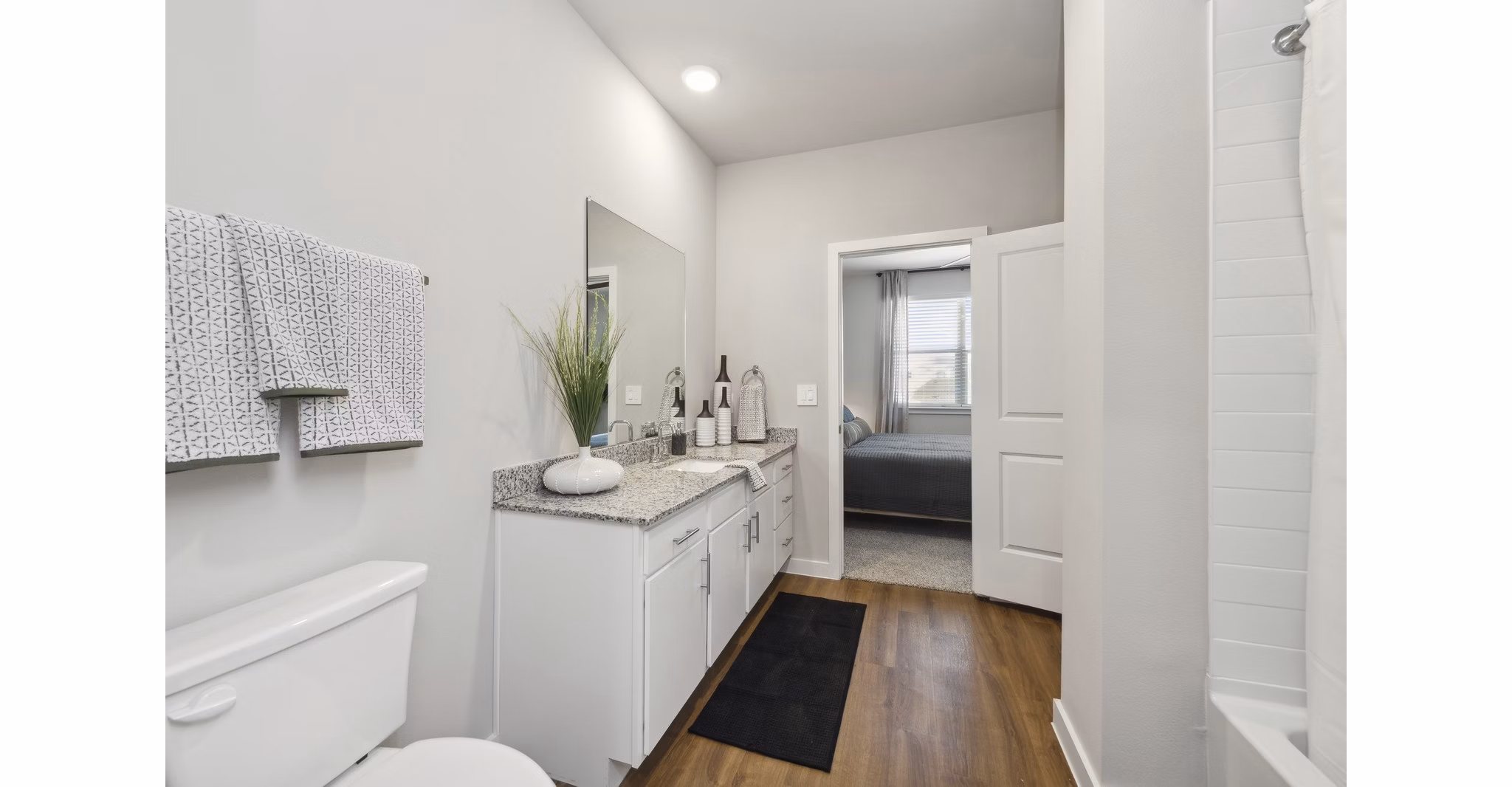 bathroom at Cottages at Elevon Apartments