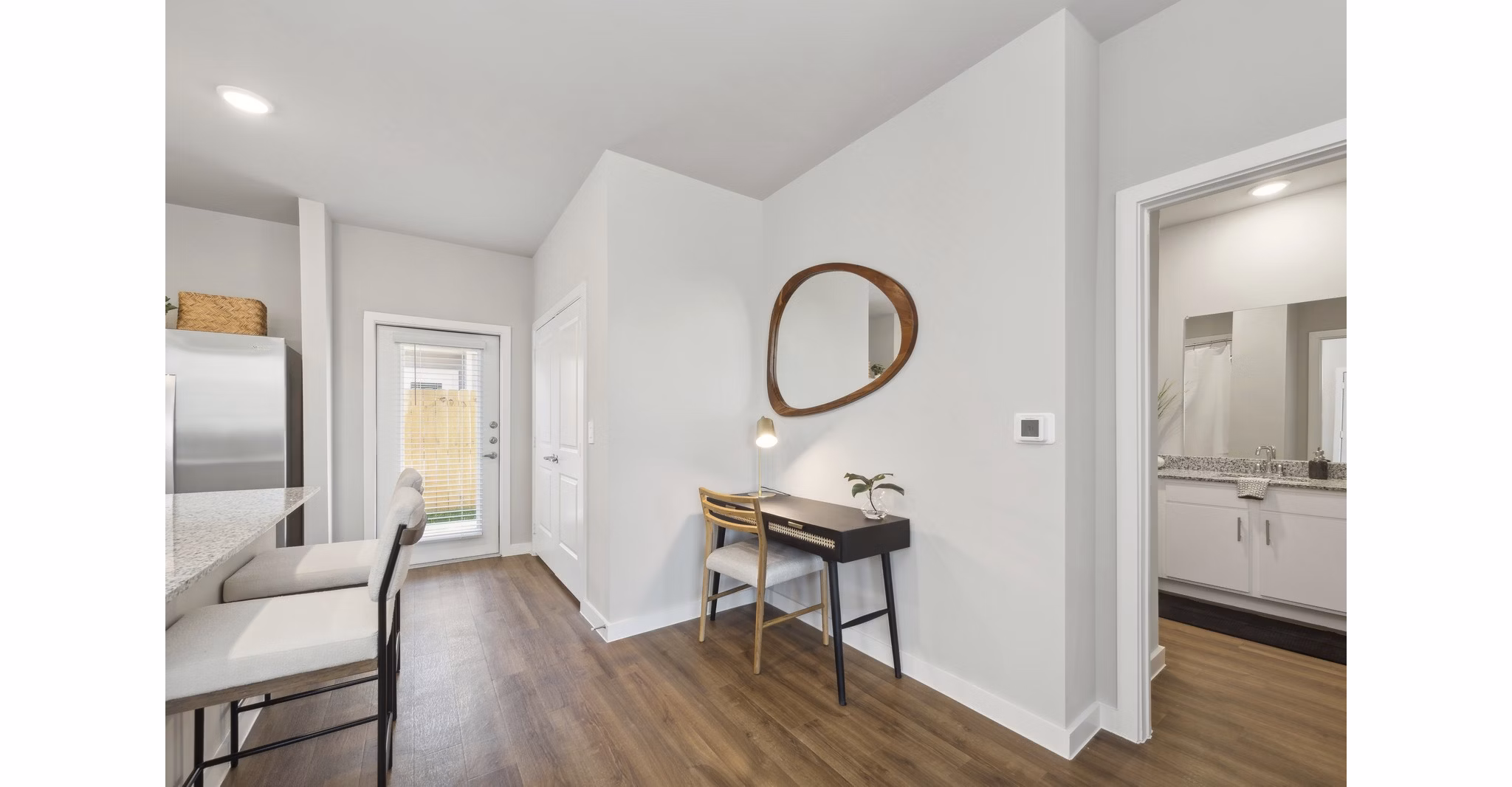 home office/living room at Cottages at Elevon Apartment Homes
