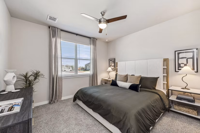 bedroom at Cottages at Lindsey Place Apartments