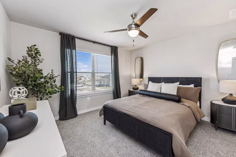 bedroom at Cottages at Lindsey Place Apartments