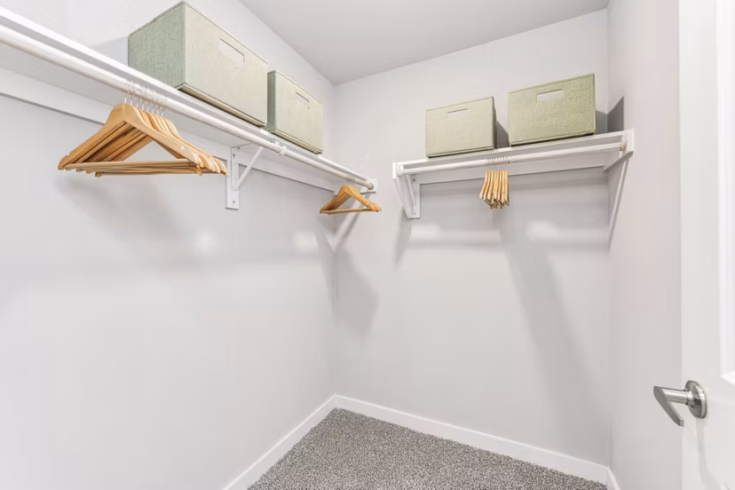 bedroom closet at Cottages at Lindsey Place Apartments