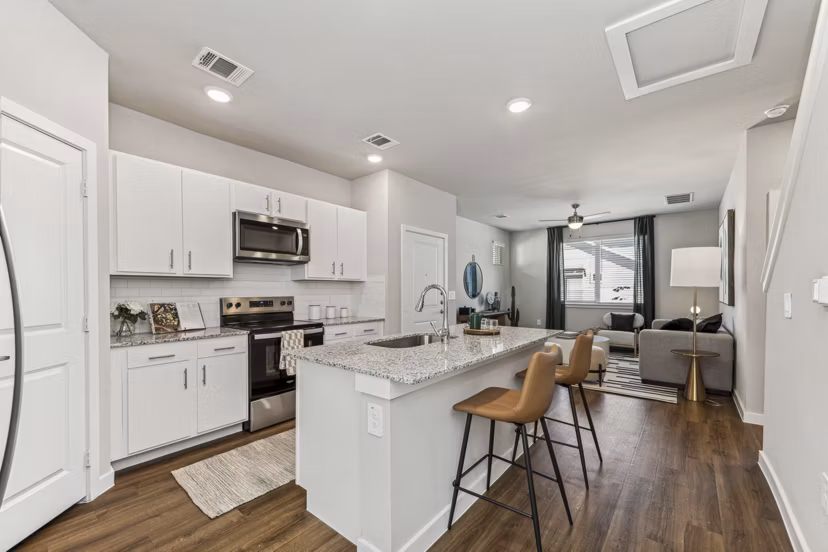 kitchen at Cottages at Lindsey Place Apartments