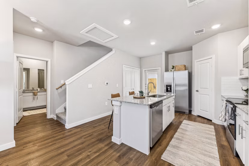 kitchen at Cottages at Lindsey Place Apartments