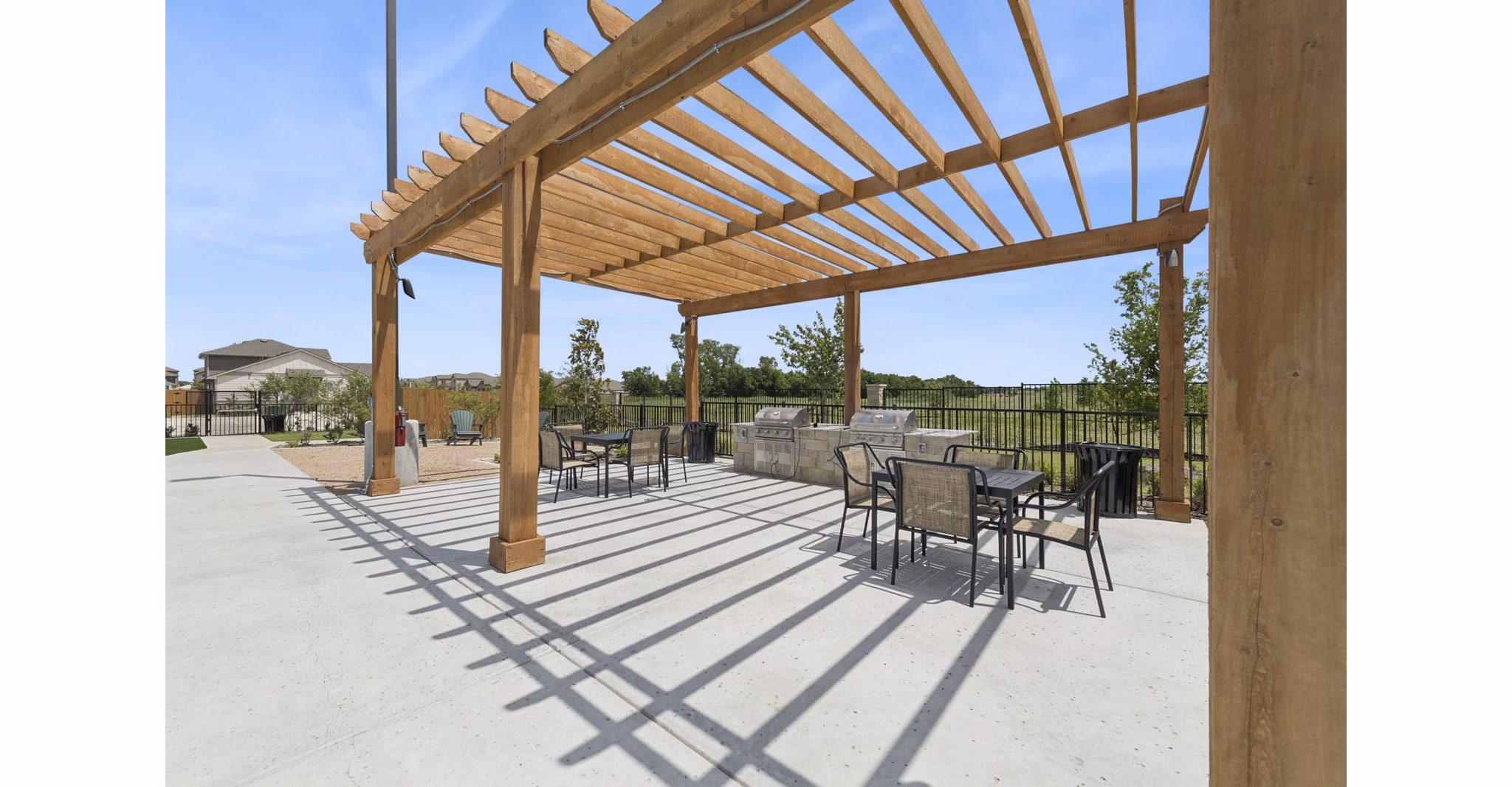grill area/patio at Cottages at Lindsey Place Apartments