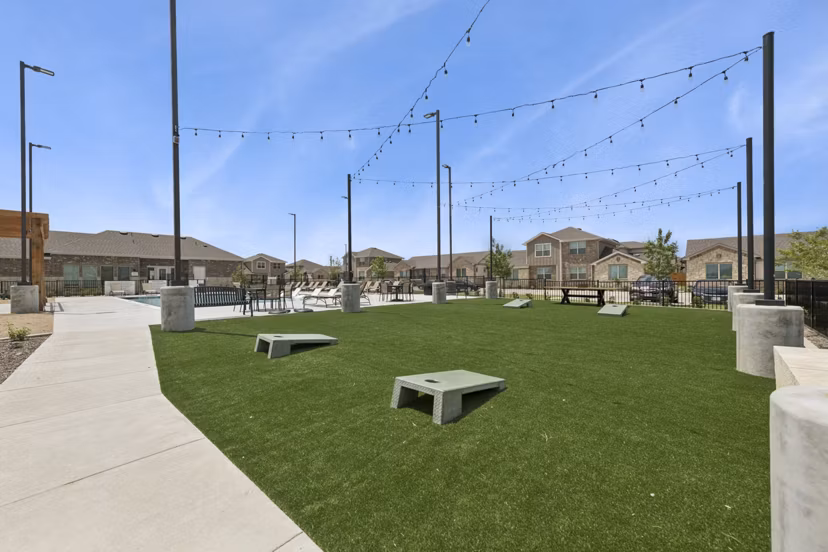 recreational area at Cottages at Lindsey Place Apartments