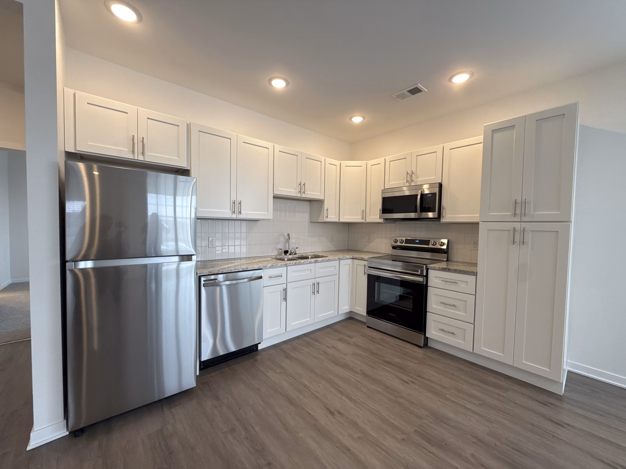 kitchen at Vista Riverwest 55+ Living Apartments