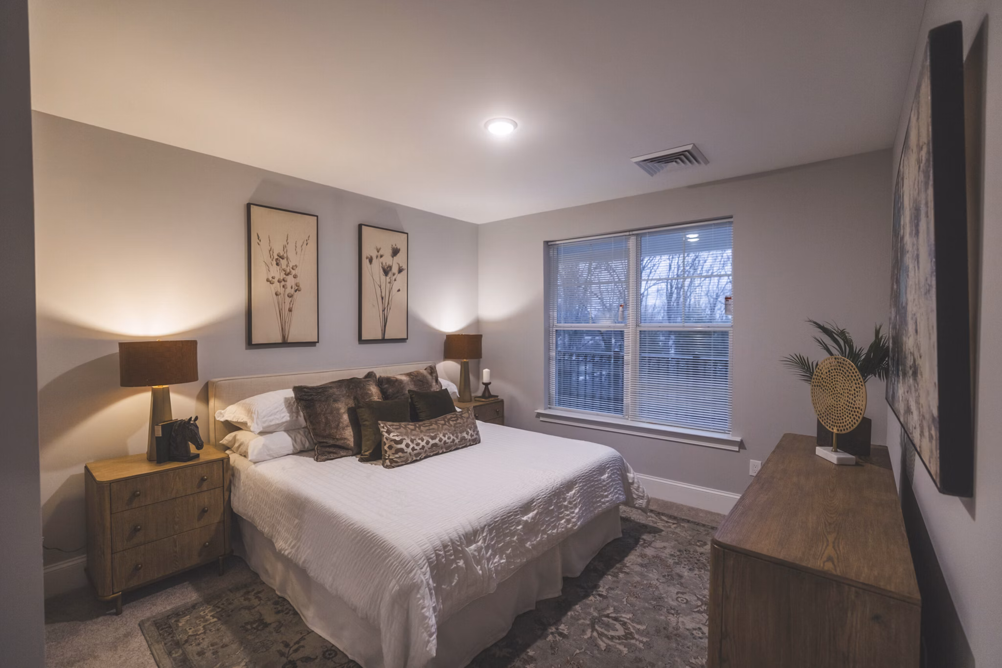 bedroom at The Plaza Grande at Garden State Park Apartments