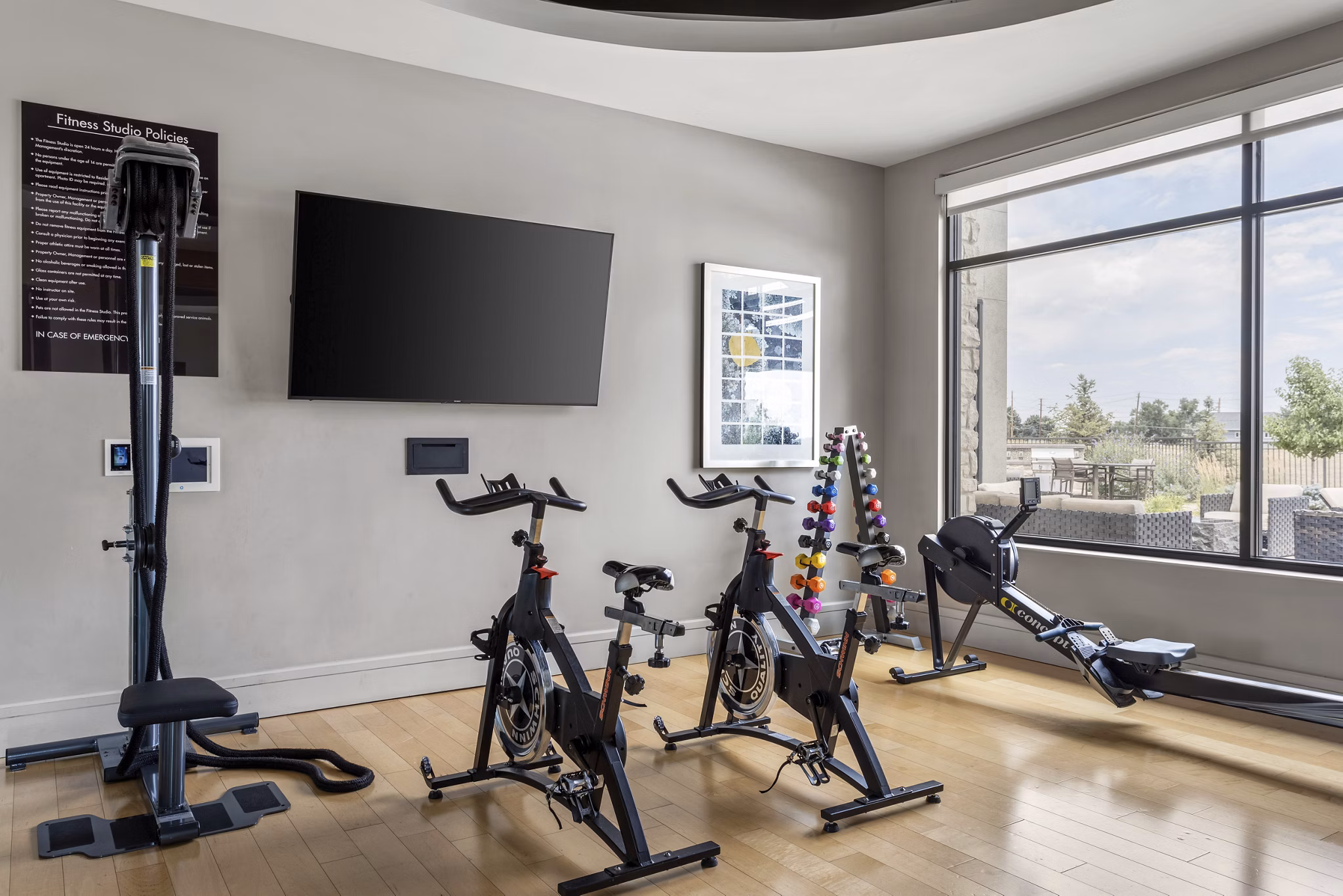 yoga/spin studio at Gateway Arvada Ridge Apartments