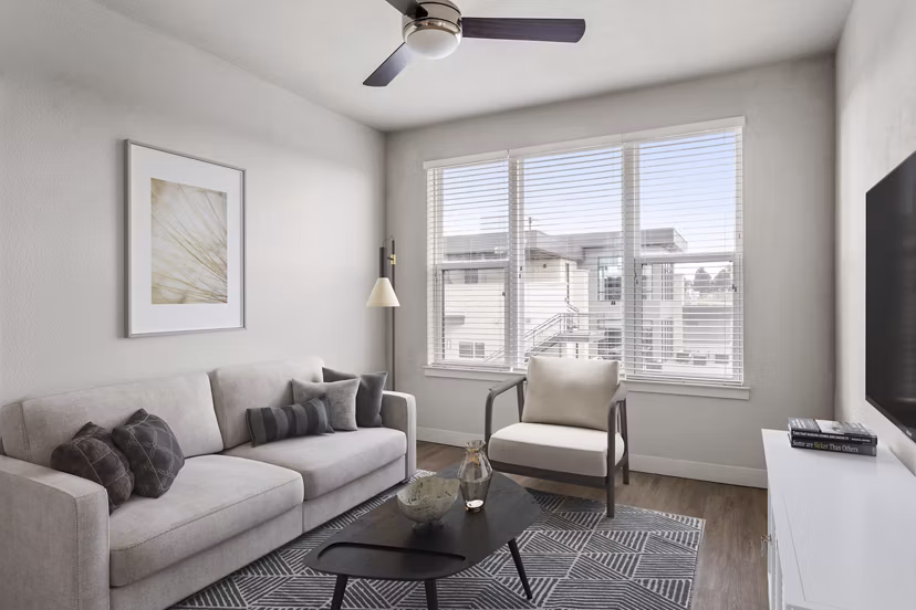 living room at Gateway Arvada Ridge Apartments