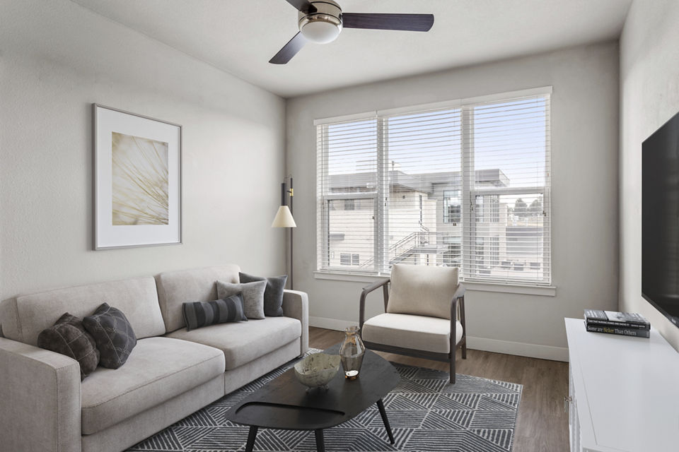 living room at Gateway Arvada Ridge Apartments