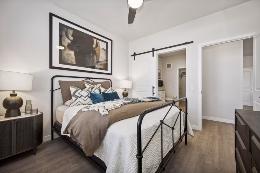 bedroom at Ascend at Longbow Highpoint Apartments