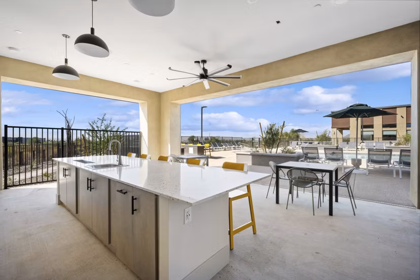 grill area/patio at Ascend at Longbow Highpoint Apartments