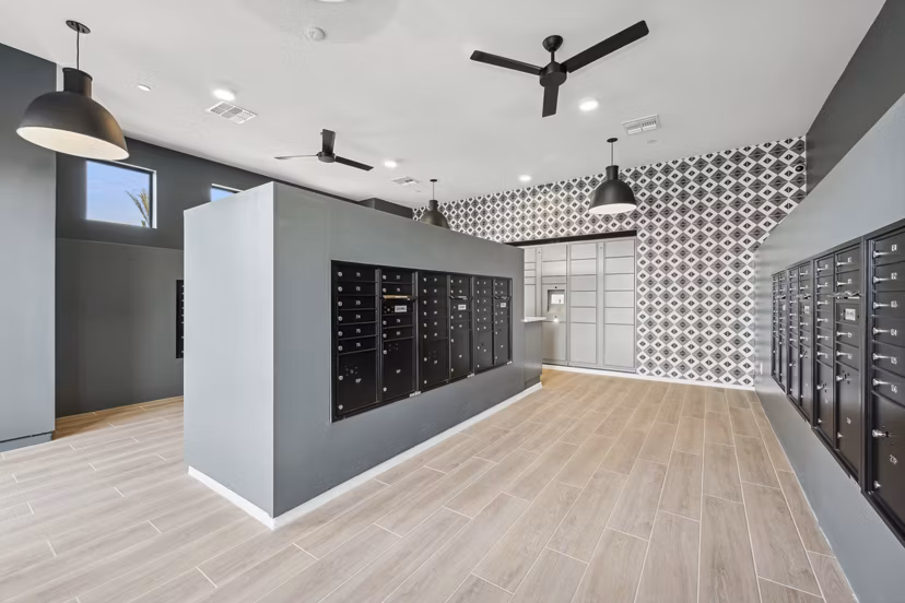 clubhouse mail room at Touchstone at South Mountain Apartments