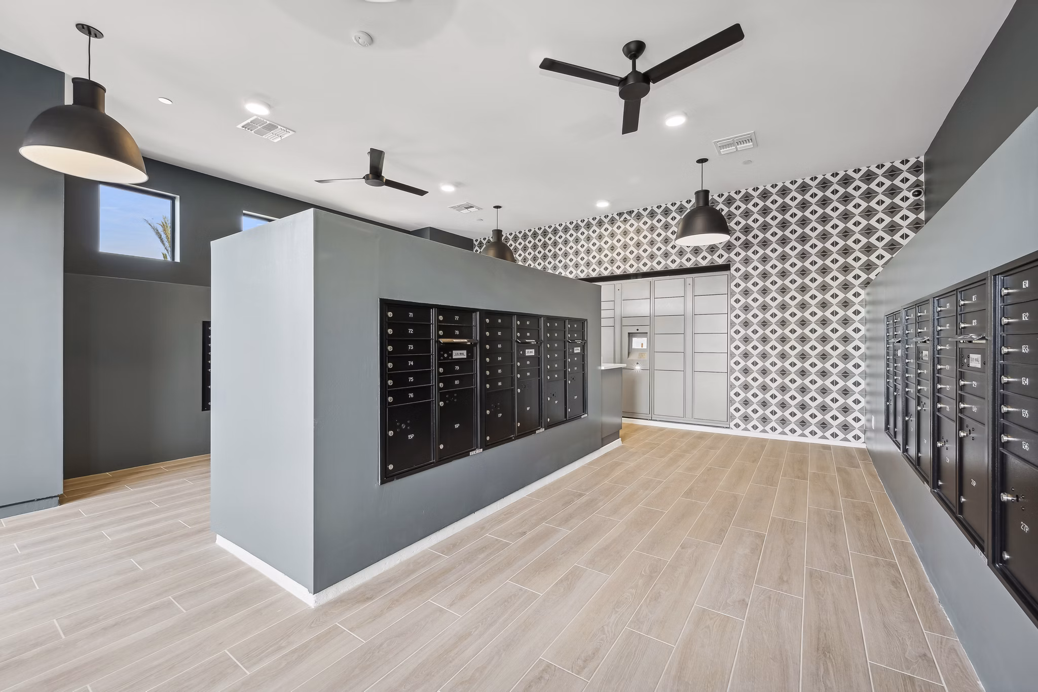 clubhouse mail room at Touchstone at South Mountain Apartments