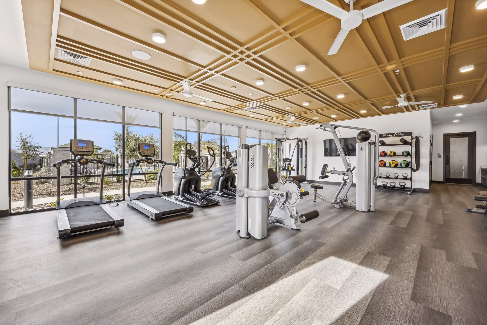 fitness center at Touchstone at South Mountain Apartments