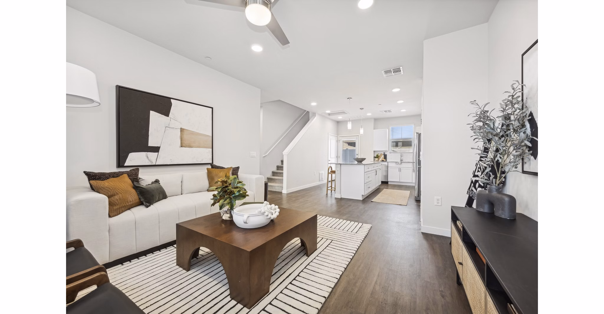 living room at Touchstone at South Mountain Apartments