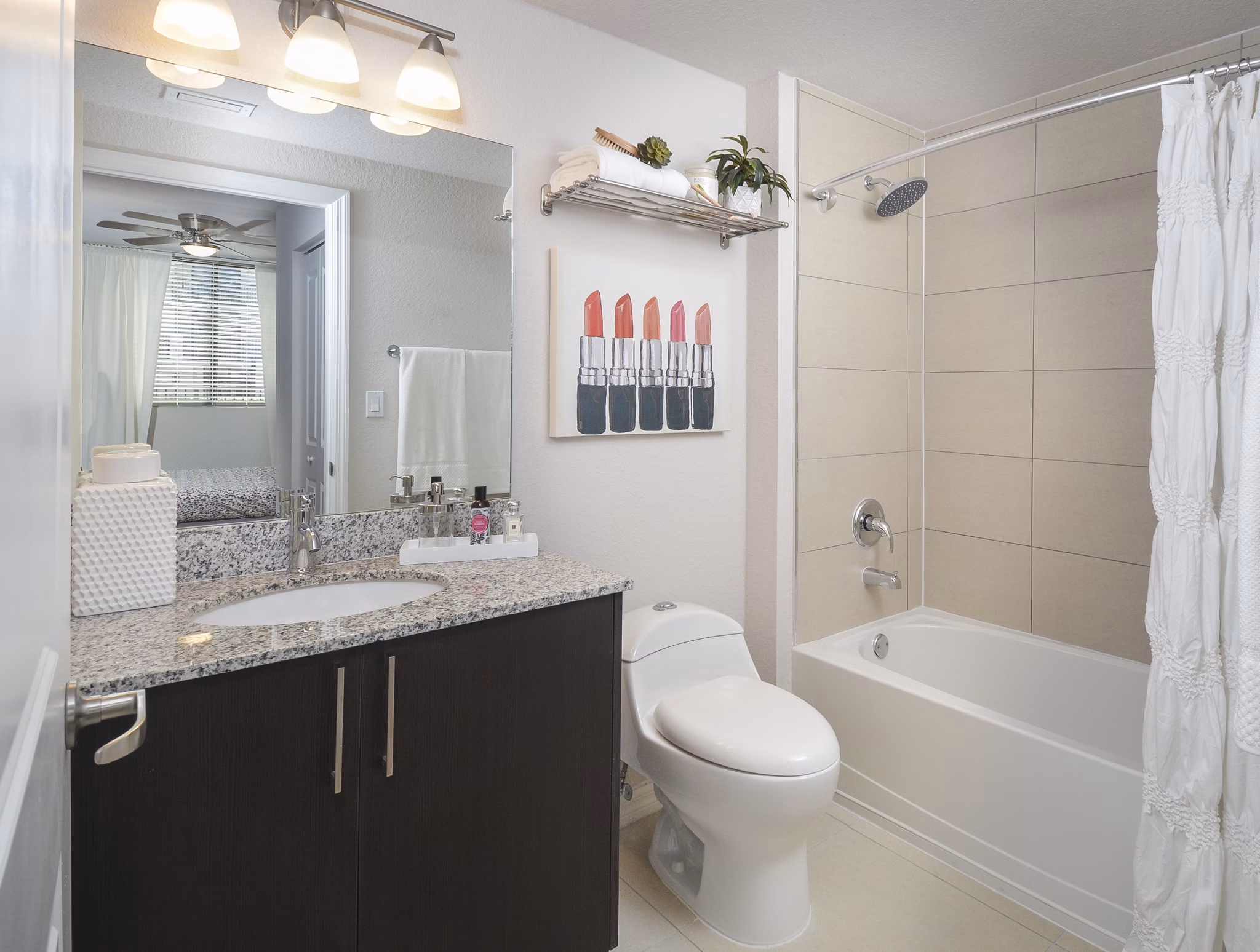 bathroom at District West Gables I Apartments 