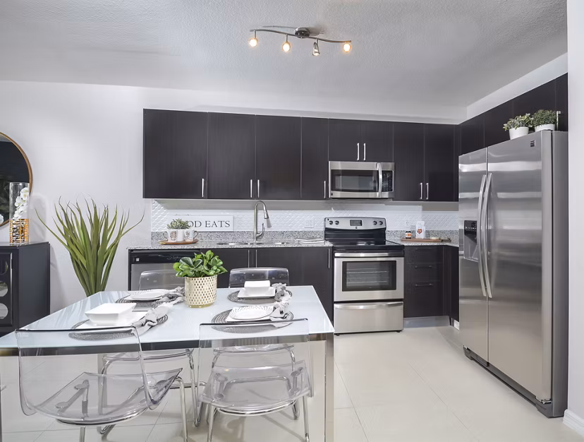 kitchen at District West Gables I Apartments 