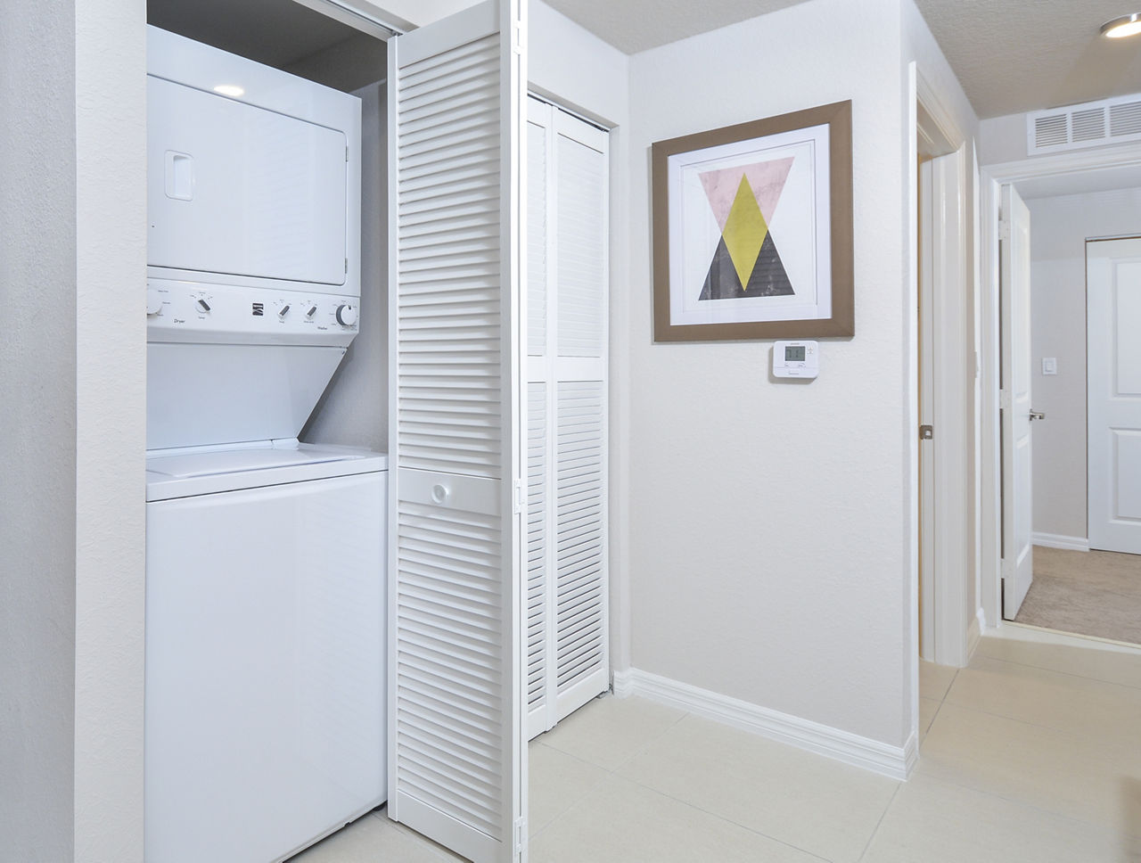 Laundry room at Solena West Miami West