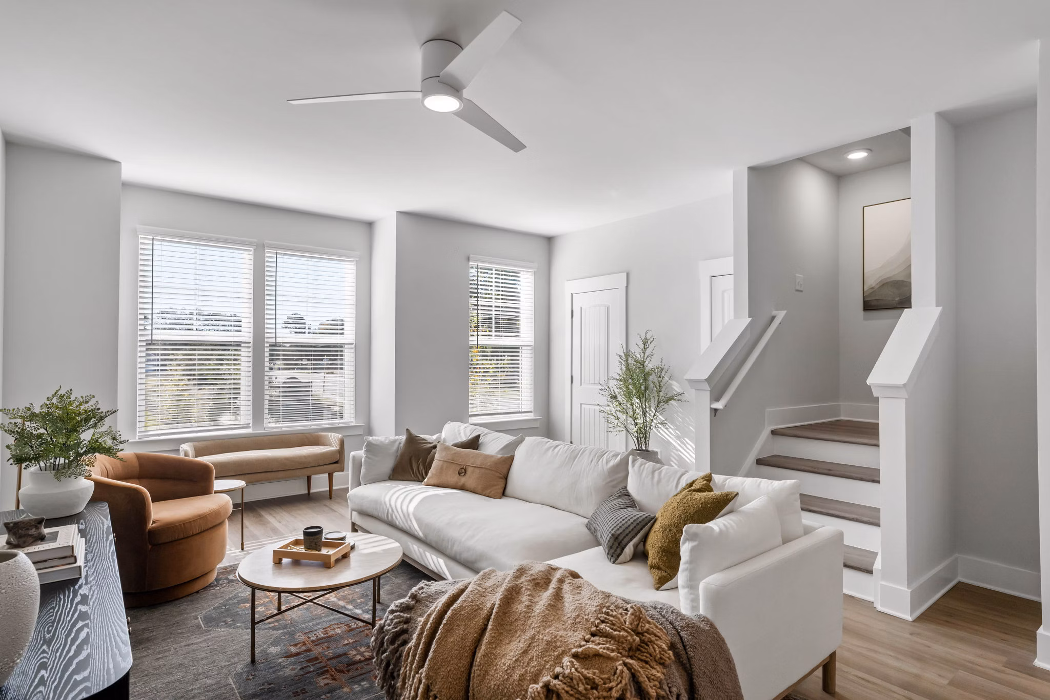 living room at HARMON Cedar Run Apartments 