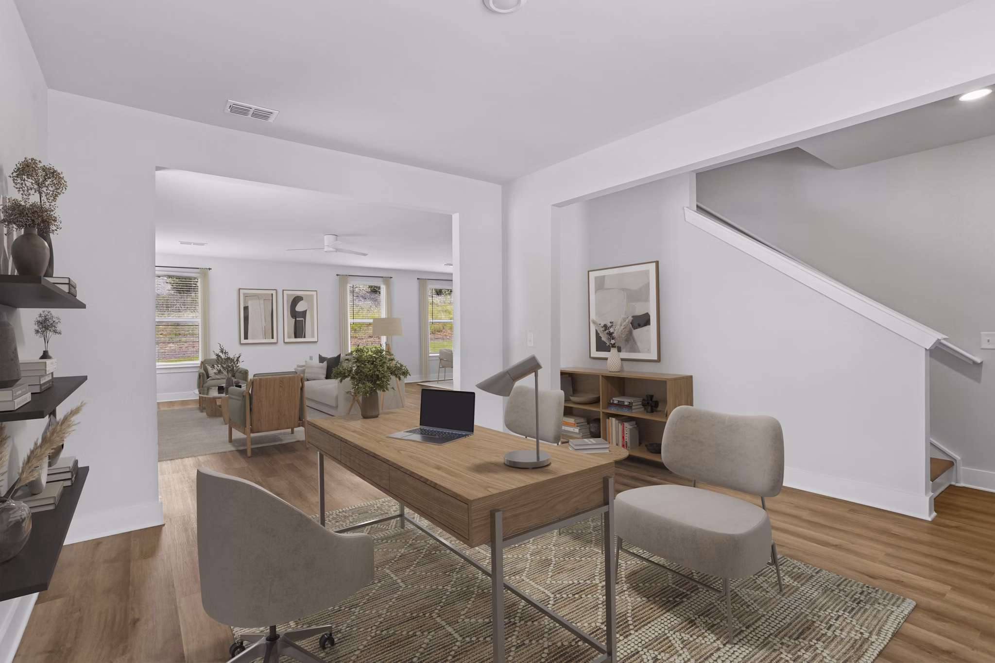 living room at HARMON Cedar Run Apartments 