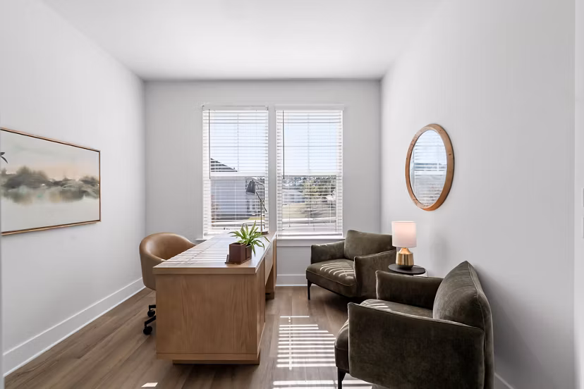 living room at HARMON Cedar Run Apartments 