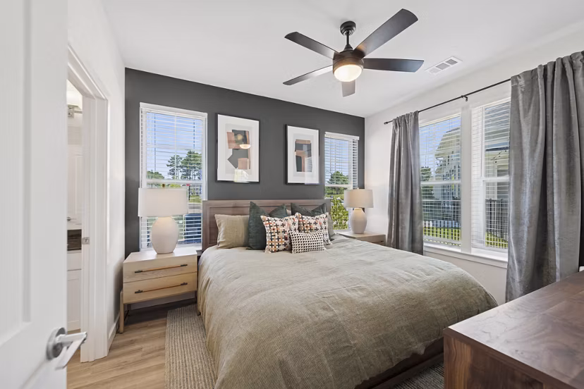 bedroom at Ascend Brightleaf Apartments