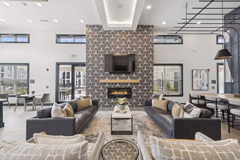 clubhouse at Ascend Brightleaf Apartments