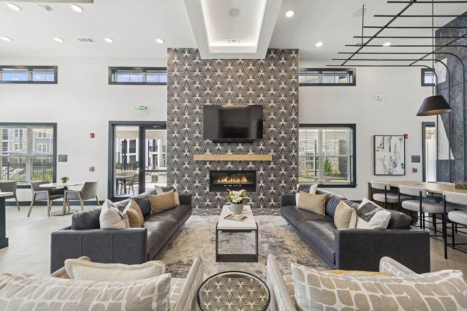 clubhouse at Ascend Brightleaf Apartments