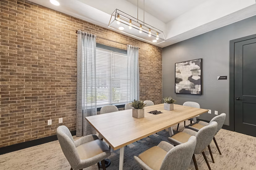 clubhouse meeting facility at Ascend Brightleaf Apartments