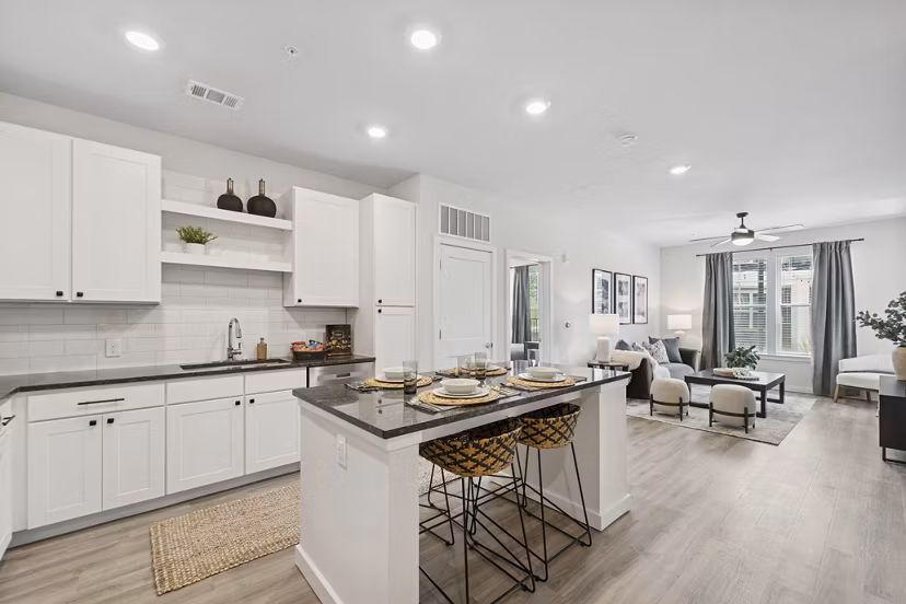 kitchen at Ascend Brightleaf Apartments