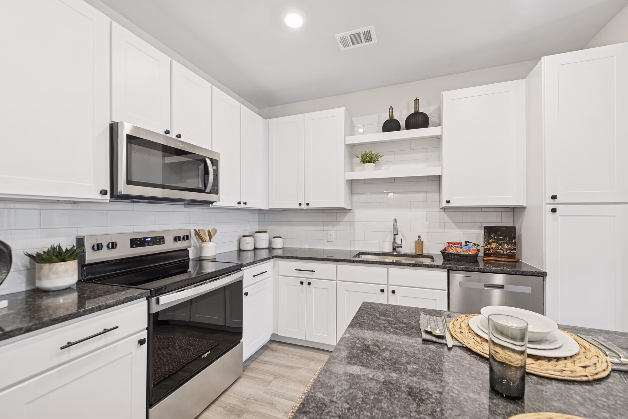 kitchen at Ascend Brightleaf Apartments