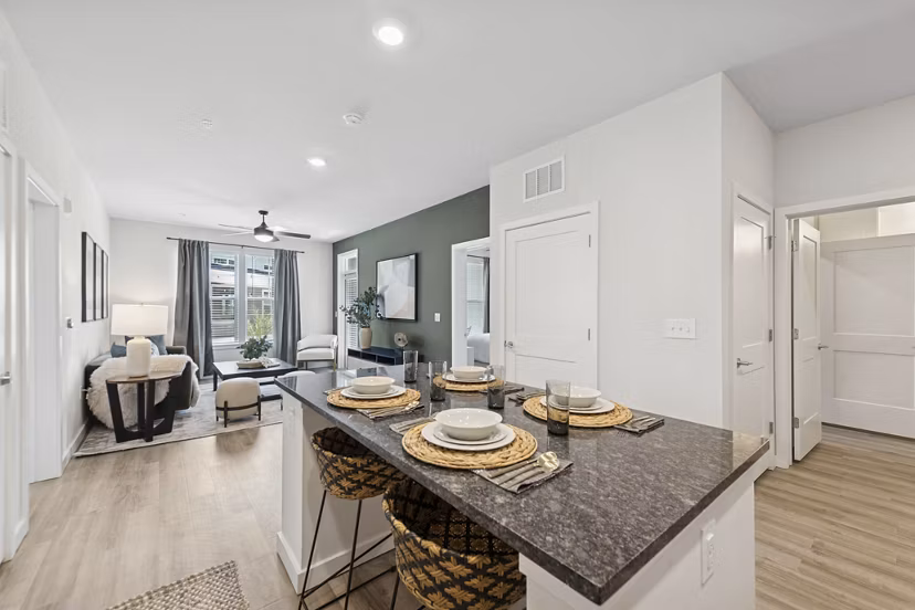 kitchen at Ascend Brightleaf Apartments