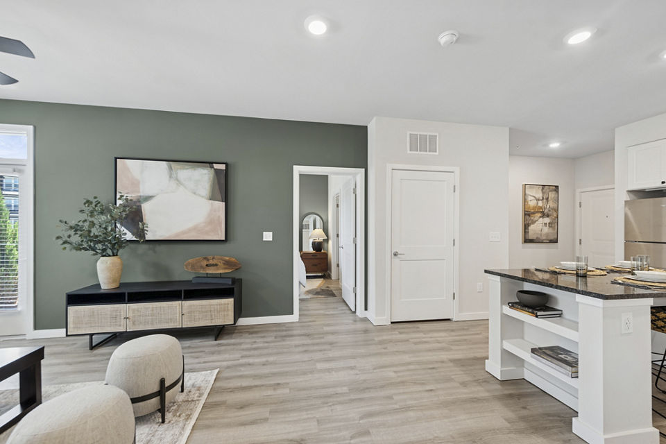 living room at Ascend Brightleaf Apartments