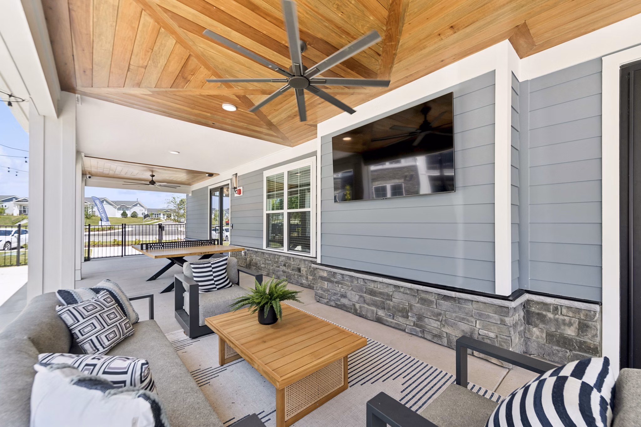 patio at Ascend Brightleaf Apartments