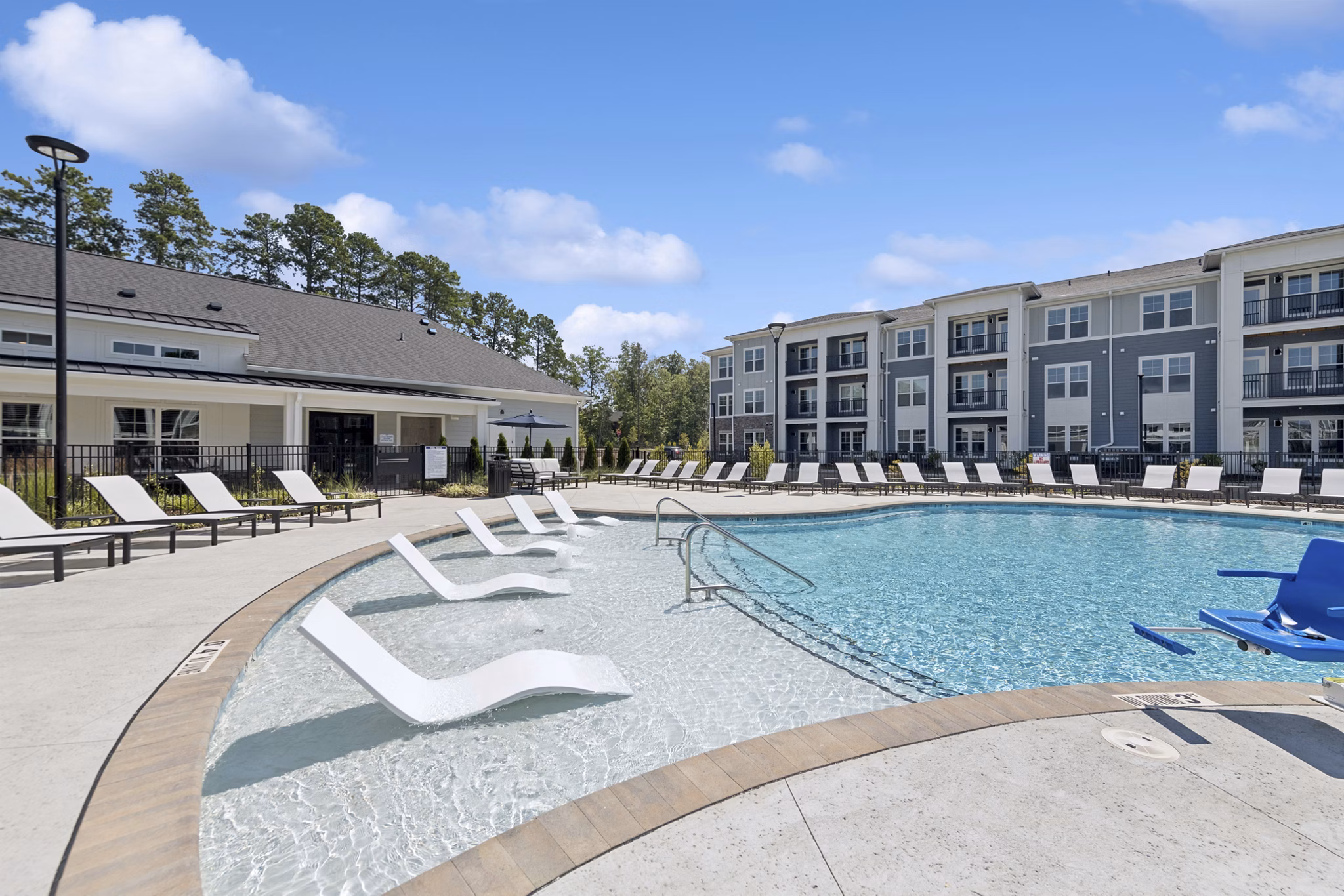 pool at Ascend Brightleaf Apartments