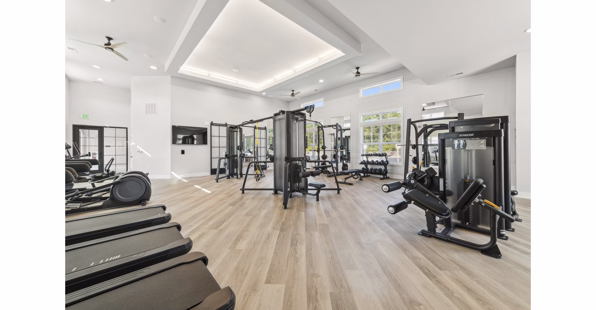 fitness center at Ascend Brunswick Village Apartments