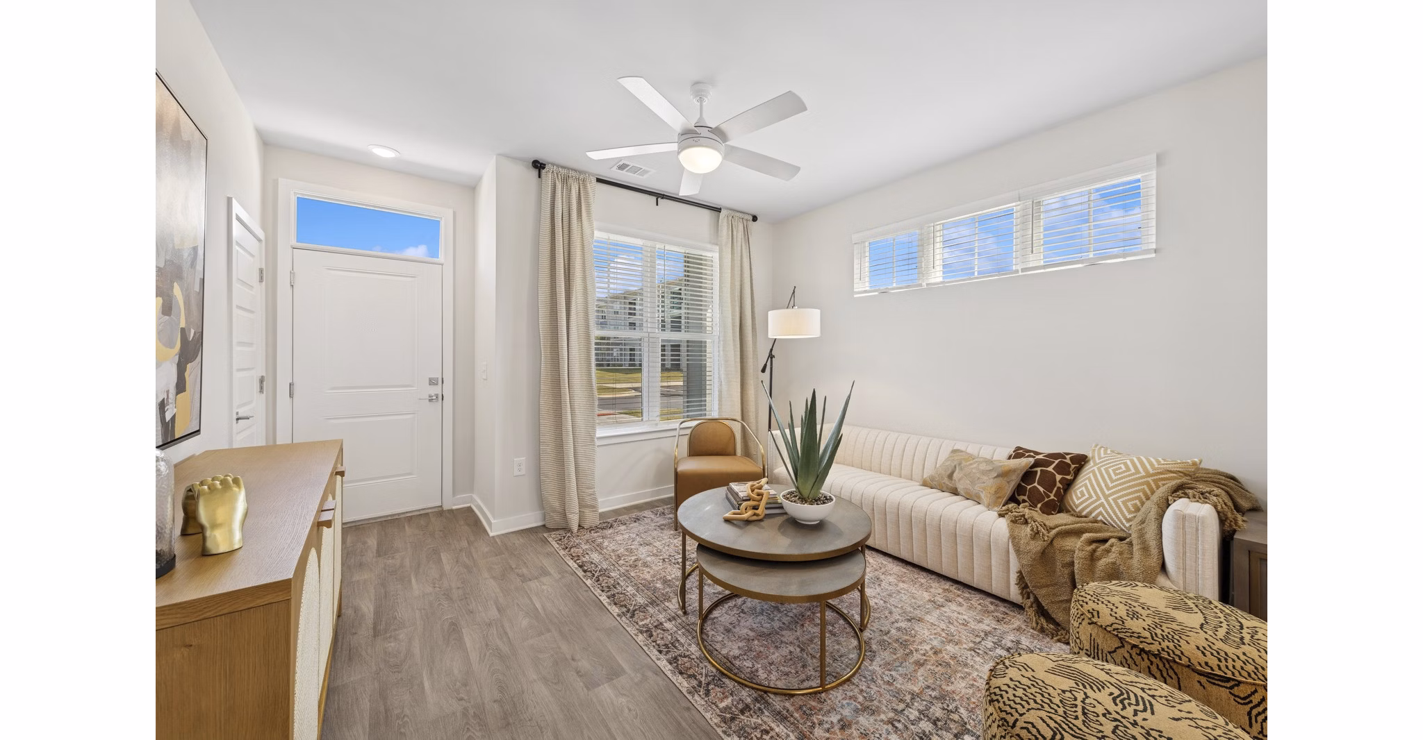 living room/entry at Ascend Brunswick Village Apartments