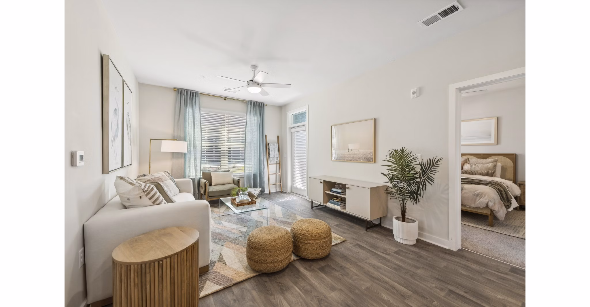 living room at Ascend Brunswick Village Apartments