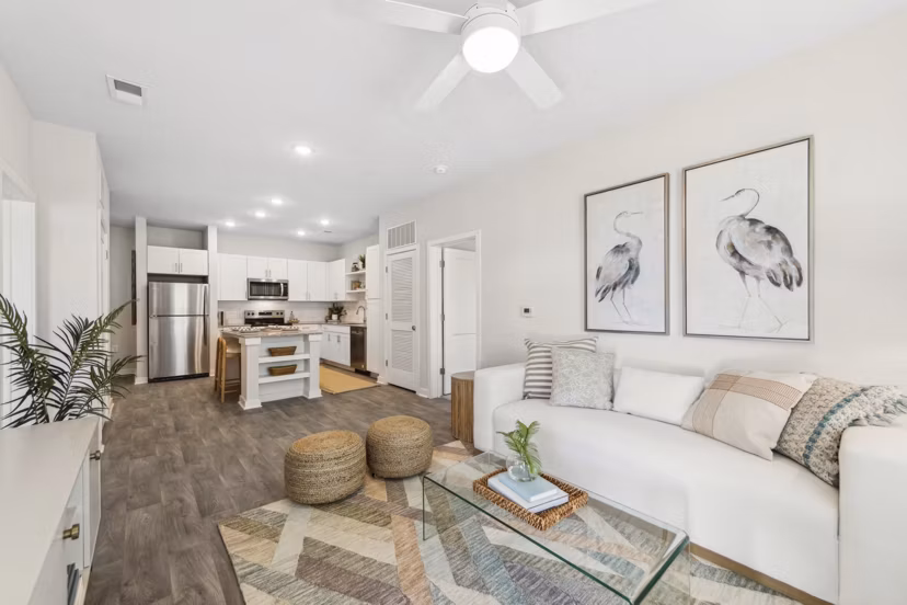 living room at Ascend Brunswick Village Apartments
