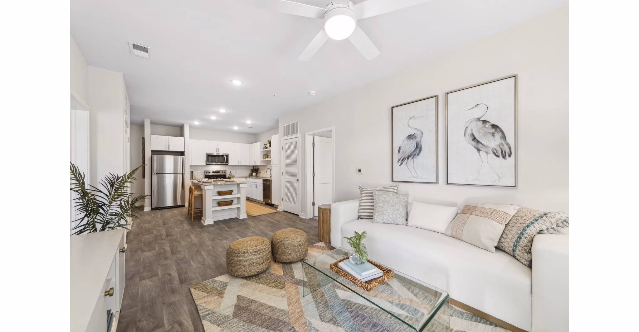 living room at Ascend Brunswick Village Apartments